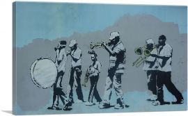 Gas Brass Band Musicians-1-Panel-18x12x1.5 Thick