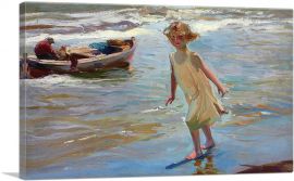 Girl on The Beach 1910-1-Panel-18x12x1.5 Thick