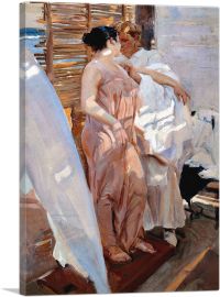 The Pink Robe - After the Bath 1916-1-Panel-40x26x1.5 Thick