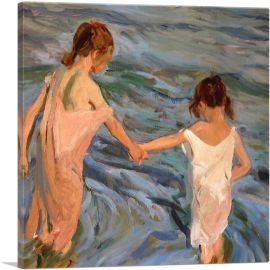 Children in the Sea - 1909-1-Panel-18x18x1.5 Thick