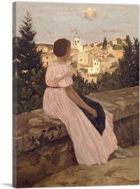 The Pink Dress 1864-1-Panel-12x8x.75 Thick