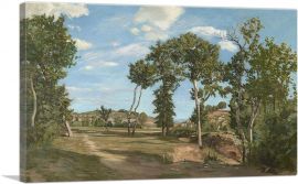 Landscape By The River Lez 1870-1-Panel-18x12x1.5 Thick