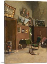 Studio In The Rue De Furstenberg 1865-1-Panel-12x8x.75 Thick