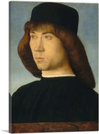 Portrait Of a Young Man 1490-1-Panel-12x8x.75 Thick