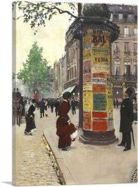 Paris Kiosk 1880-1-Panel-26x18x1.5 Thick
