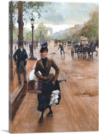 The Milliner On The Champs Elysees-1-Panel-26x18x1.5 Thick