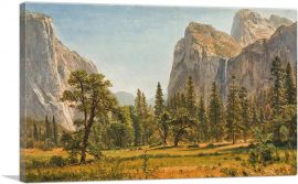 Bridal Veil Falls Yosemite Valley California-1-Panel-26x18x1.5 Thick