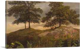 Landscape With Cows-1-Panel-26x18x1.5 Thick