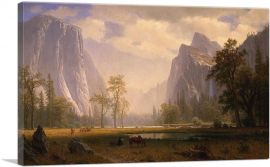 Looking Up The Yosemite Valley