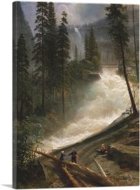 Nevada Falls Yosemite 1872-1-Panel-26x18x1.5 Thick