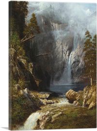 A Western Waterfall 1875-1-Panel-18x12x1.5 Thick