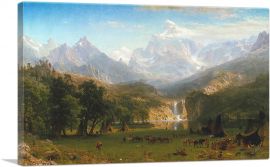 The Rocky Mountains Lander's Peak 1863-1-Panel-26x18x1.5 Thick