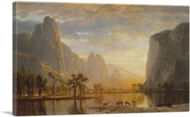 Valley Of The Yosemite 1864-1-Panel-12x8x.75 Thick