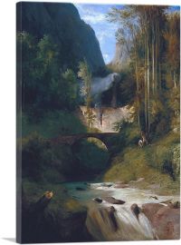 Gorge Near Amalfi 1831-1-Panel-12x8x.75 Thick