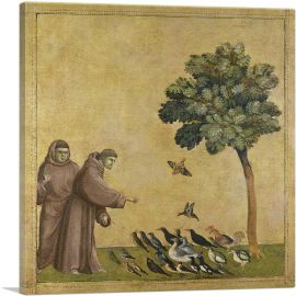 Saint Francis Of Assisi Receiving Stigmata 1295-1-Panel-36x36x1.5 Thick