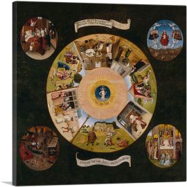 Seven Deadly Sins and the Four Last Things 1525-1-Panel-18x18x1.5 Thick
