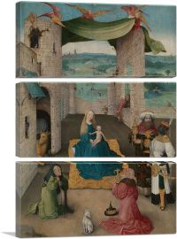 The Adoration of the Magi 1475-3-Panels-90x60x1.5 Thick