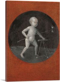 Child with Pinwheel and Toddler's Chair 1500-1-Panel-26x18x1.5 Thick