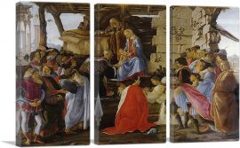 The Adoration of the Magi 1476-3-Panels-90x60x1.5 Thick