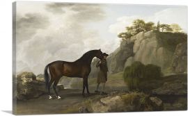 The Marquess of Rockingham's Arabian Stallion 1780-1-Panel-26x18x1.5 Thick