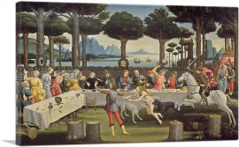 The Story of Nastagio degli Onesti III 1483-1-Panel-26x18x1.5 Thick