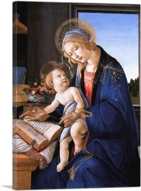 The Virgin Teaching the Infant Jesus to Read - Madonna of the Book 1479-1-Panel-18x12x1.5 Thick