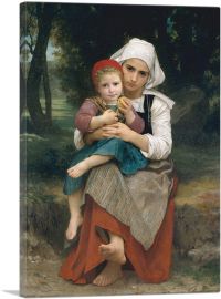 Breton Brother and Sister-1-Panel-26x18x1.5 Thick