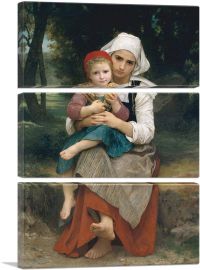 Breton Brother and Sister-3-Panels-60x40x1.5 Thick