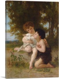 Children With The Lamb 1879-1-Panel-12x8x.75 Thick