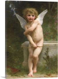 Cupid with Bow Love Pique 1894-1-Panel-26x18x1.5 Thick