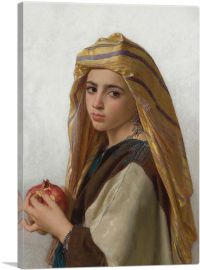Girl With a Pomegranate 1875-1-Panel-40x26x1.5 Thick