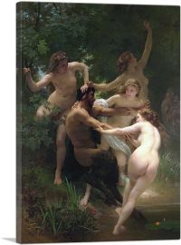 Nymphs And Satyr-1-Panel-26x18x1.5 Thick