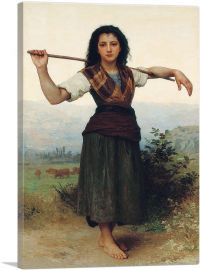 The Little Shepherdess 1889-1-Panel-26x18x1.5 Thick