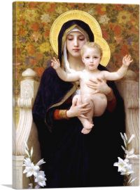 The Virgin of the Lilies-1-Panel-26x18x1.5 Thick