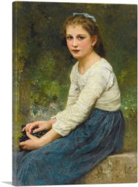 Young Girl With Grapes 1904-1-Panel-26x18x1.5 Thick