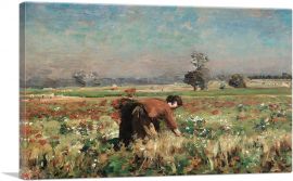 The Flower Meadow In Courrieres 1888-1-Panel-12x8x.75 Thick
