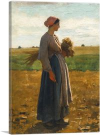 Young Woman In The Fields 1864-1-Panel-12x8x.75 Thick