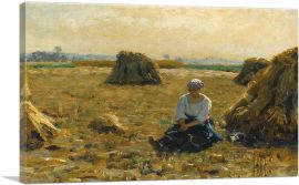 Young Woman In The Fields 1885-1-Panel-12x8x.75 Thick