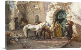 Scene Taken In Morocco 1885-1-Panel-12x8x.75 Thick