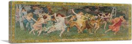 The Festival Of Wood Bacchantes-1-Panel-48x16x1.5 Thick