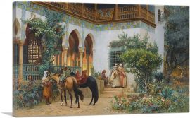 A North African Courtyard 1879-1-Panel-12x8x.75 Thick