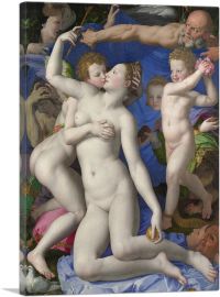 Venus Cupid Folly And Time 1544-1-Panel-12x8x.75 Thick