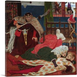 Death Of Sir Tristram 1864-1-Panel-18x18x1.5 Thick