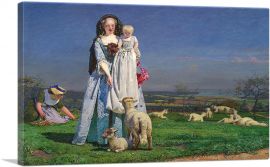 Prett Baa Lambs 1852-1-Panel-18x12x1.5 Thick