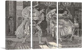 The Death Of Eglon Dalziels Bible Gallery-3-Panels-90x60x1.5 Thick
