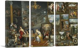 Allegory Of Sight And Smell-3-Panels-90x60x1.5 Thick