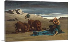 Saint Paul Surrounded By Lions-1-Panel-12x8x.75 Thick