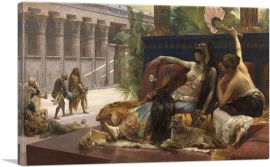 Cleopatra VII Queen Of Egypt Trying Poisons On Prisoners Condemned To Death 1887-1-Panel-12x8x.75 Thick