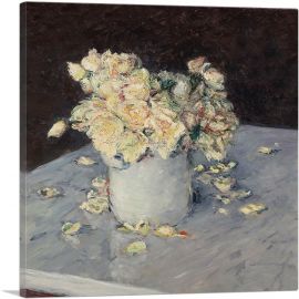 Yellow Roses In a Vase 1882-1-Panel-26x26x.75 Thick