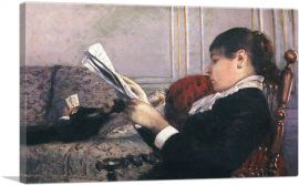 Interior Woman Reading 1880-1-Panel-12x8x.75 Thick